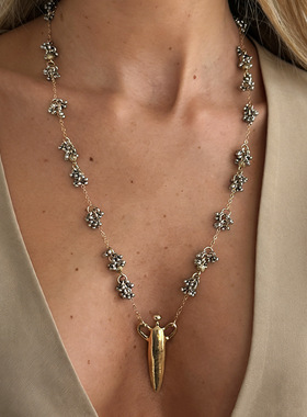 欧美跨境创意水滴吊坠长项链时尚