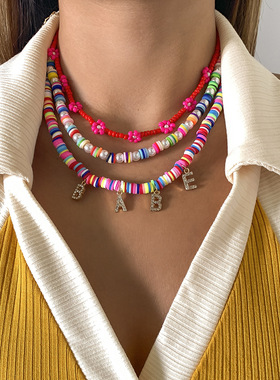 欧美跨境饰品复古民族风软陶米珠