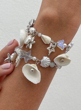 欧美跨境海洋ins风海螺扇贝壳手