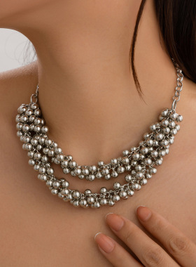 欧美跨境饰品时尚个性CCB圆珠吊