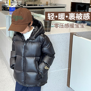 新款儿童羽绒服男童女童加厚短款冬装小童中童大童白鸭绒童装洋气