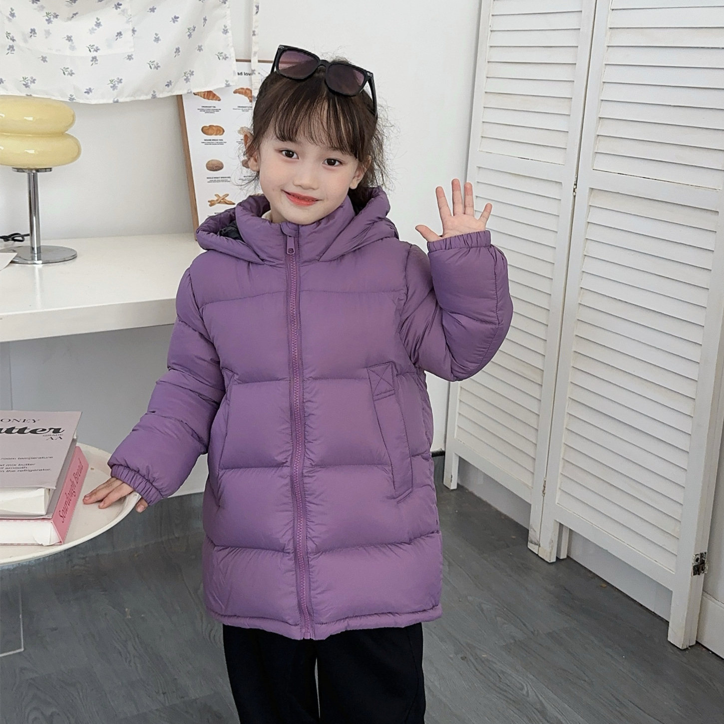 2025冬季新款儿童羽绒服中长款男童女童加厚白鸭绒中大童洋气童装