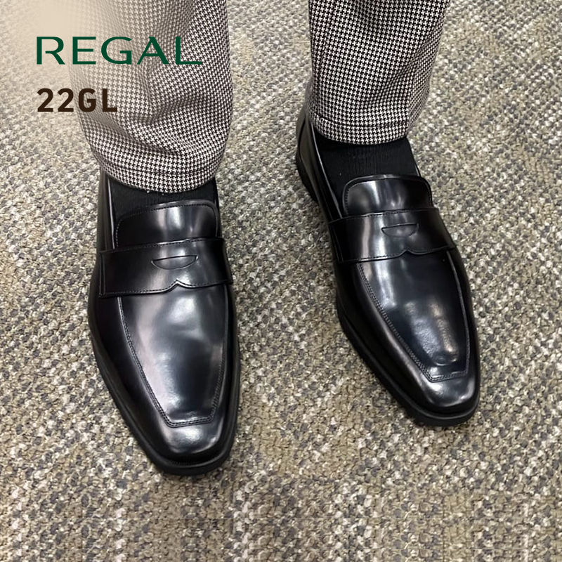 REGAL/丽格22GL日本直邮一脚蹬套脚商务休闲男鞋一脚蹬鞋
