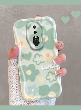 适用于oppoa9手机壳0pp0a9x小清新pcam10绿色opa9花朵oppa9x新款女oopoa全包0ppoa防摔opooa创意软壳夏poopa9