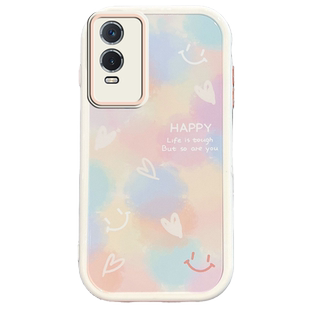 适用于vivoy76s手机壳v2156a网红ins新款vivo维沃y76s创意vivov小清新vovoy全包防摔voy硬壳viv0丫67s女viviy