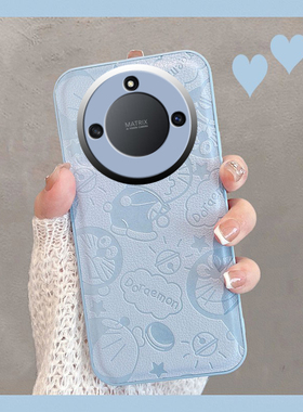 适用于华为荣耀x40手机壳蓝色rmo一an00新款全包防摔40x创意卡通叉四零曲屏rmoan男anoo可爱女rmoanoo曲面屏