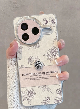 适用于红米k80手机壳redmik80pro新款女24117RK2CC小米24122RKC7C玫瑰花k8o全包防摔k8opro高级感por80k时尚