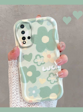 适用于华为nova5手机壳nowa5pro小清新sea一al10绿色seaal00花朵n5新款note5女novo五por软壳nava5p全包防摔