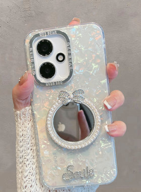 适用于华为荣耀400手机壳honor400pro新款女dnn一an00透明dnp-anoo带镜子四百系列p400por高级感x400个性创意