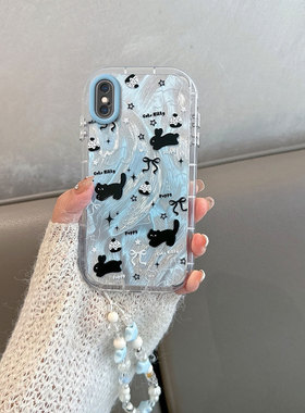 适用于苹果x手机壳女xs可爱xr卡通ix动物xsmax新款iphonex全包防摔iponex创意iphone8x高级感x s叉ipx/大xmax