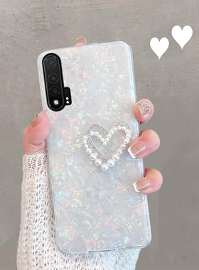 适用于华为nova6手机壳透明wlz一an00新款n6简约nowa65g爱心nava64g创意4g女款5g版novo全包防摔navo六note6