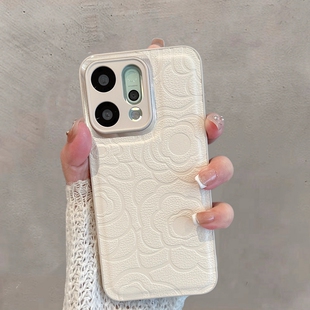 适用于opporeno14手机壳0pp0reno14pro新款女pla110全包防摔pkz简约opreno14山茶花oppor14por高级感opopreno