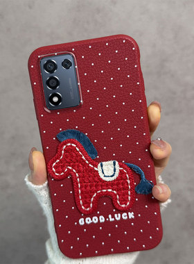 适用于oppok9s手机壳k10活力版5g新年款真我q3s马年perm10红色0pp0k9s防摔opk软壳女realmeq3s薄款poopk波点