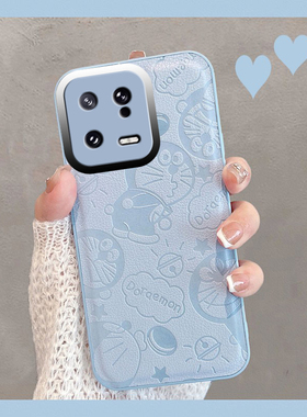 适用于小米13手机壳13pro蓝色2211133C新款mi13p0r全包镜头防摔套miui13ro创意xiaomi十三por男pr0卡通可爱女