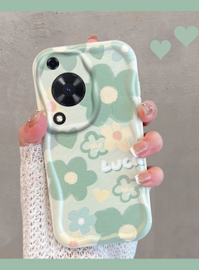 适用于华为畅享70手机壳畅想70pro小清新fgd一al00绿色ctr-al20花朵七零荣耀畅亨7o新款女p70por全包防摔七十