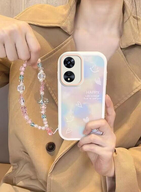 适用于oppoa97手机壳新款pftm10带手链opρoa975g手绳a97全包防摔opa女5g彩色个性创意0pa啊oppa 0ppoa opopa