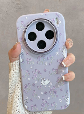 适用于vivox100手机壳x100s紫色x100pro小清新vovox100spro花朵viv0叉por可爱vovix兔子vox全包防摔vivix维沃