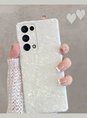 适用于opporeno5手机壳oppo reno5por5g新款oppor5opρoreno5k透明opopreno55g白色0pp0ren05p女k5g opporone