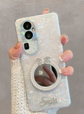 适用于opporeno10手机壳oppreno10pro新款女10pro+透明phw110带镜子phv110高级感oppor10por十5g个性105g创意