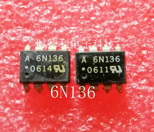 原装进口A6N136V 贴片 SOP8 光耦 HCPL-6N136V  A6N136 直插 DIP8