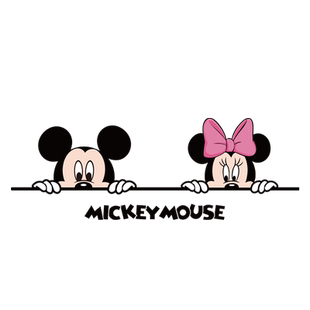 厨房推拉门玻璃贴纸客厅餐厅移门玻璃门防撞装饰家用米奇卡通贴画