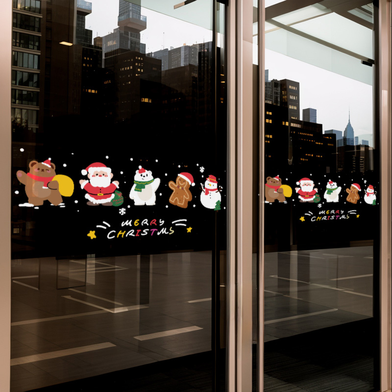 圣诞老人麋鹿防撞腰线装饰