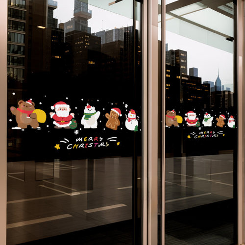 圣诞老人麋鹿防撞腰线装饰