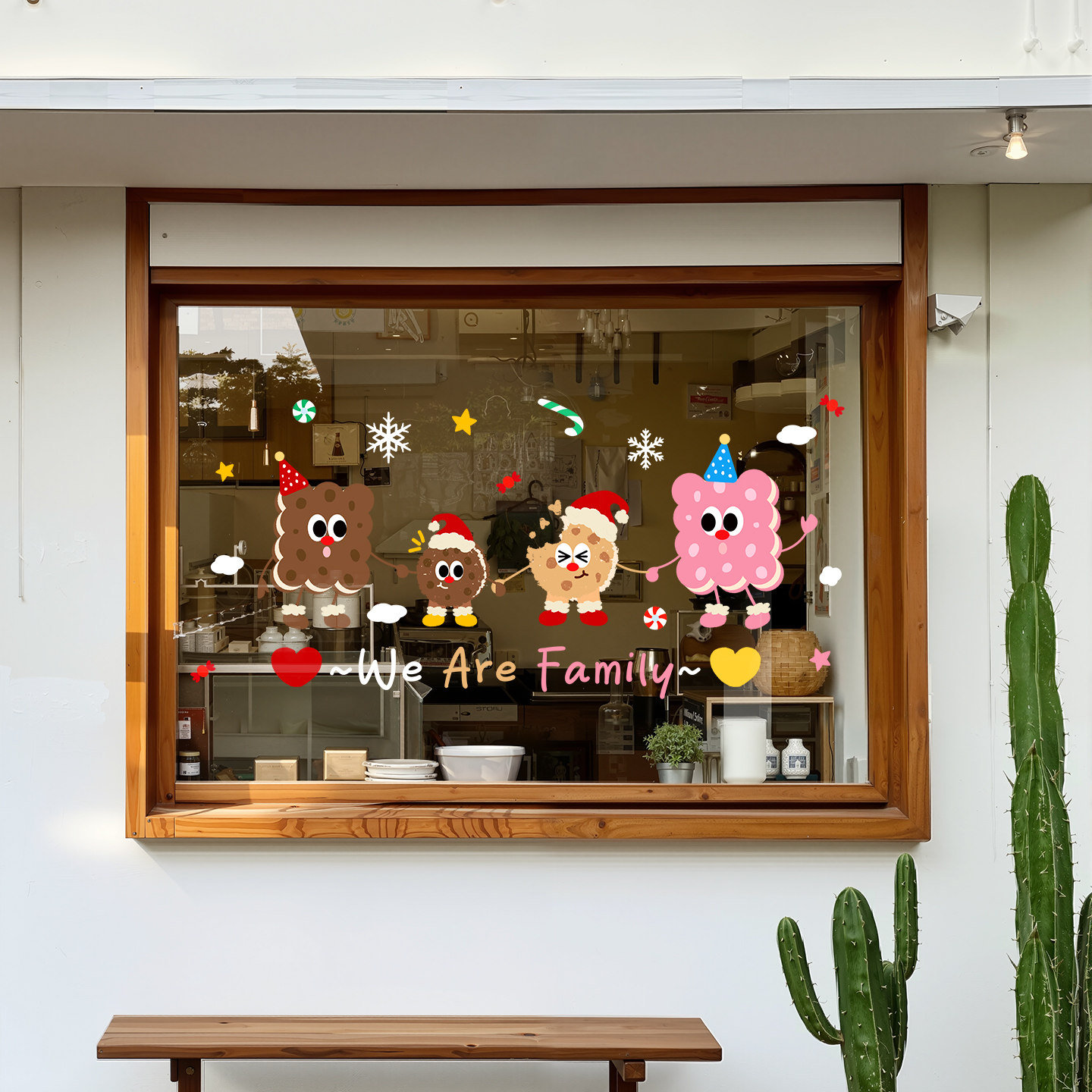 圣诞节装饰ins风窗花贴纸