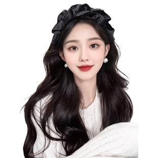 发箍假发女长发一体时尚仿真云朵半头套假发片大波浪假发女全头套