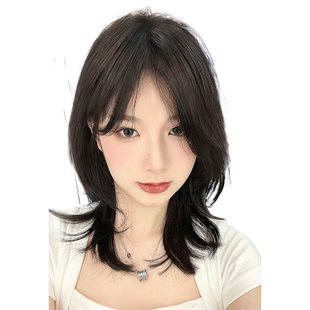 假发片女头顶补发蓬松增发量中分真发蝶形瑞士网无痕遮白发假发片