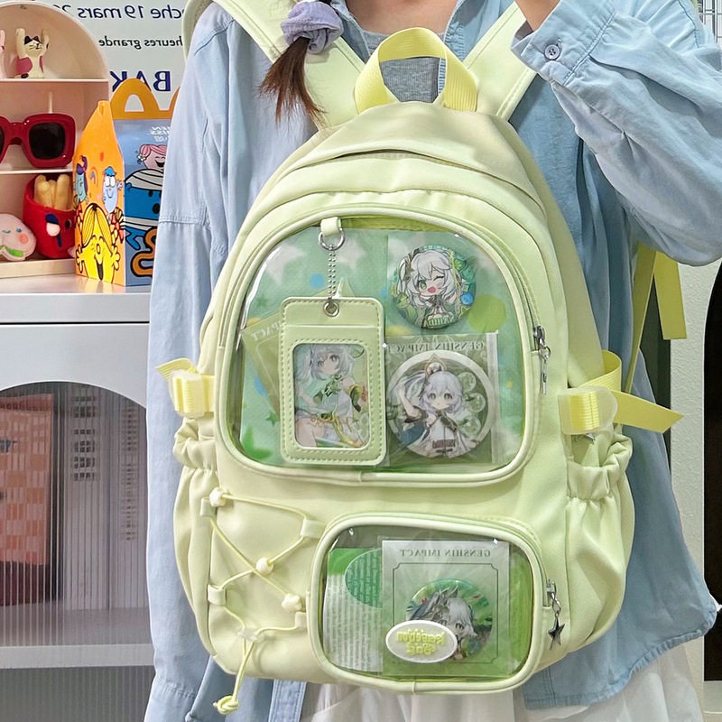 ins风新款学院背包初高中大学生书包女大容量高颜值痛包外出双肩