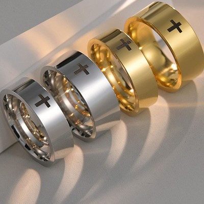 钛钢指环戒指ring指大号