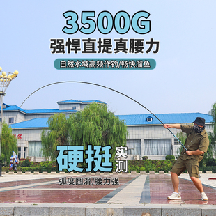 名伦旗舰名伦青龙巨物钓鱼竿手杆超轻硬6H8H10H黑坑台钓竿轻量大