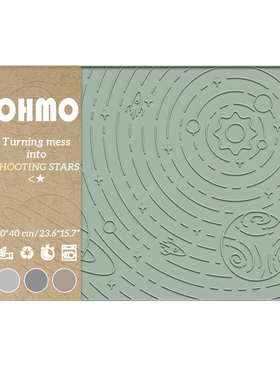 OHMO银河系星空宠物猫狗餐垫FDA食品级硅胶防水可重复水洗猫砂垫