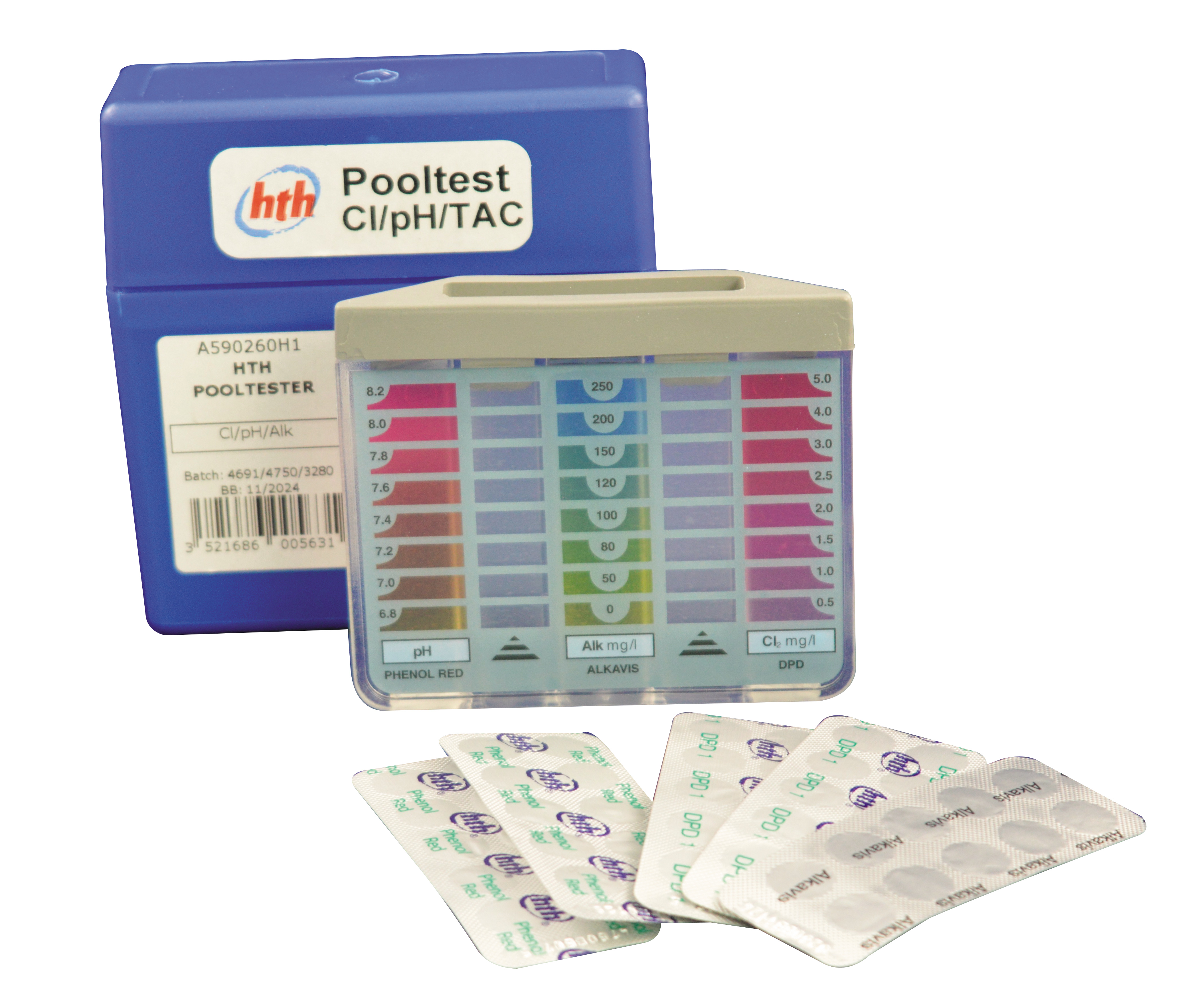 清水清hth测试盒水处理DPD检测盒