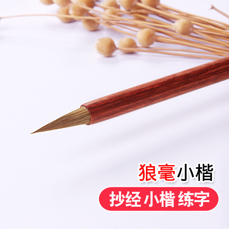 狼豪蝇头小楷抄经毛笔写经纯狼毫毛笔套装成人初学者小号狼嚎抄经笔国画书法兼毫羊毫软毛笔小红毛勾线笔湖笔,文具电教/文化用品/商务用品,毛笔,淘宝优惠券,粉丝福利购,淘宝优惠卷