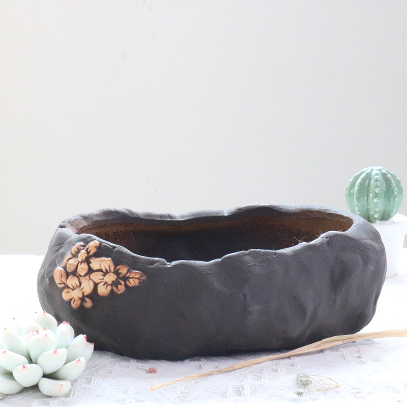 粗陶复古创意花盆大号拼盘