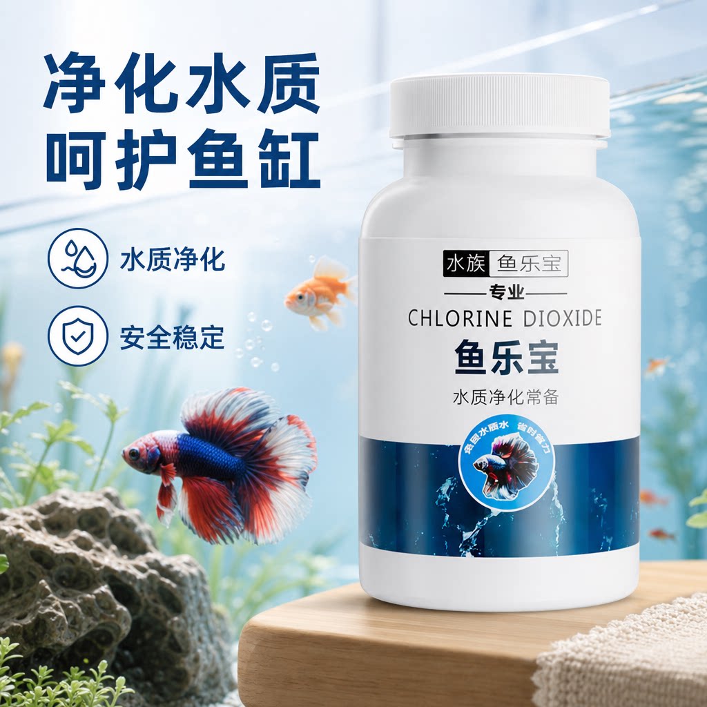 鱼乐宝鱼缸净水剂平衡水质自来水养鱼免晒净水稳定剂轻松除氯气
