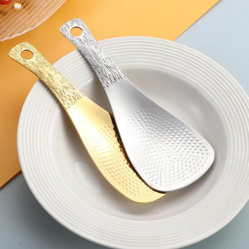 304不锈钢食品级饭勺 盛饭勺分菜勺不粘米锤纹米饭勺金色镜面餐勺,餐饮具,调羹/饭勺,淘宝优惠券,粉丝福利购,淘宝优惠卷