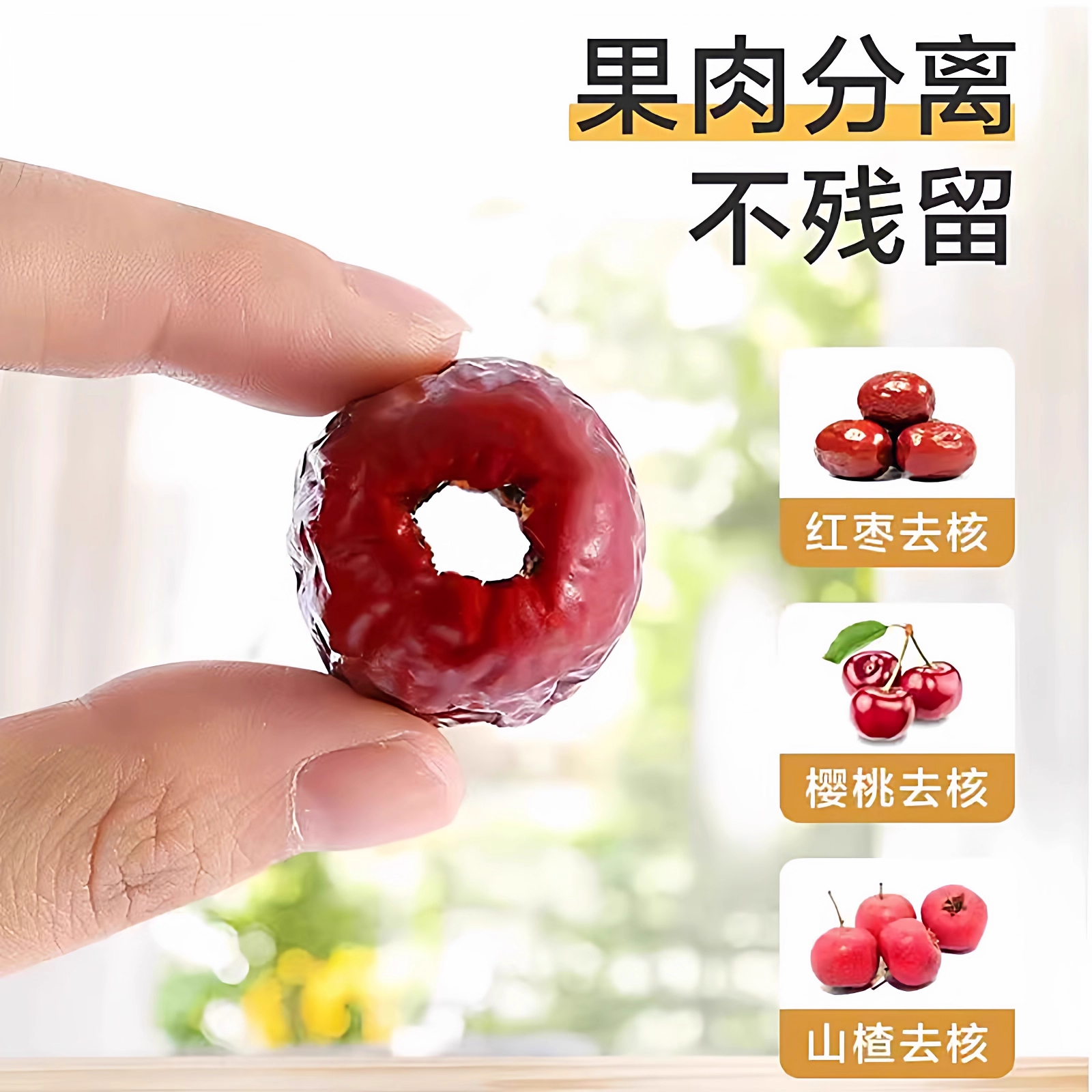 红枣去核器家用去枣核神器枣子水果去籽器的工具多功能山楂取芯器