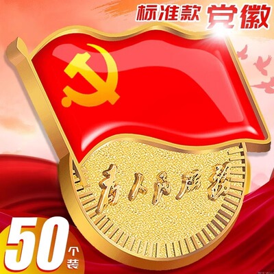 党徽强磁新版标准型少先队党员胸徽别针式胸针吸铁石磁吸加厚强力