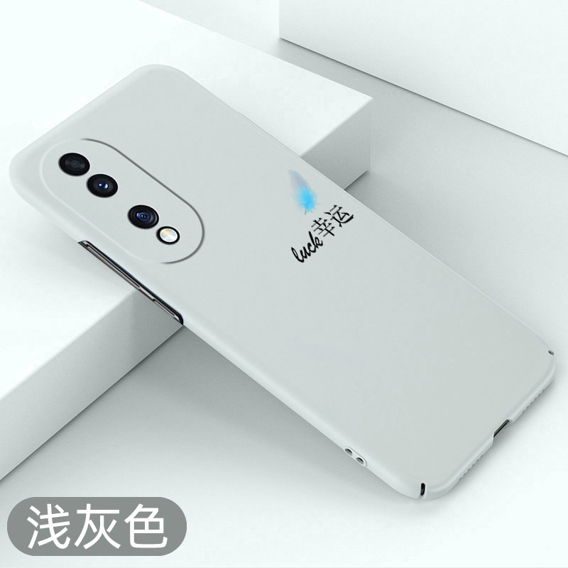 适用于荣耀90手机壳luck幸运荣耀90pro超薄honor90全包不顶膜保护套90por简约新款防摔硬壳创意磨砂散热壳