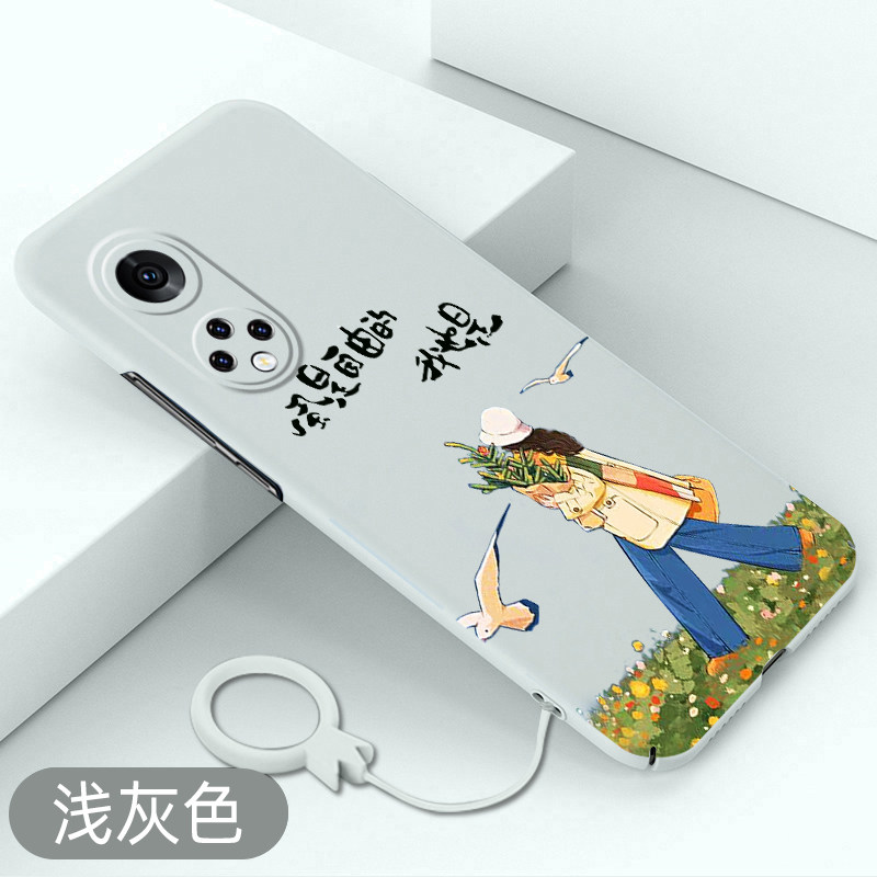 适用于荣耀50手机壳风是自由的荣耀50pro高级感保护套荣耀50se全包超薄硬壳HONOR防摔新款裸感不顶膜创意卡通