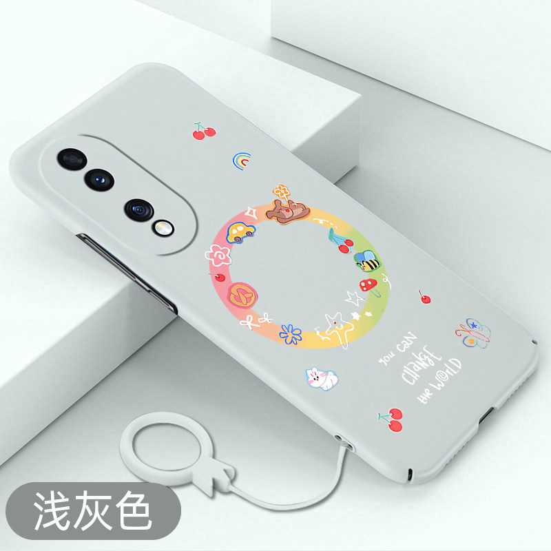 适用荣耀90手机壳甜甜圈荣耀90pro全包卡通保护套honor90防摔超薄硬壳可爱高级感不顶膜新款创意裸机手感外壳