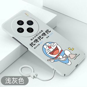 适用vivox100手机壳叮当猫vivox100pro卡通全包x100pro+超薄硬壳散热壳防摔新款多啦a梦保护套可爱创意裸感