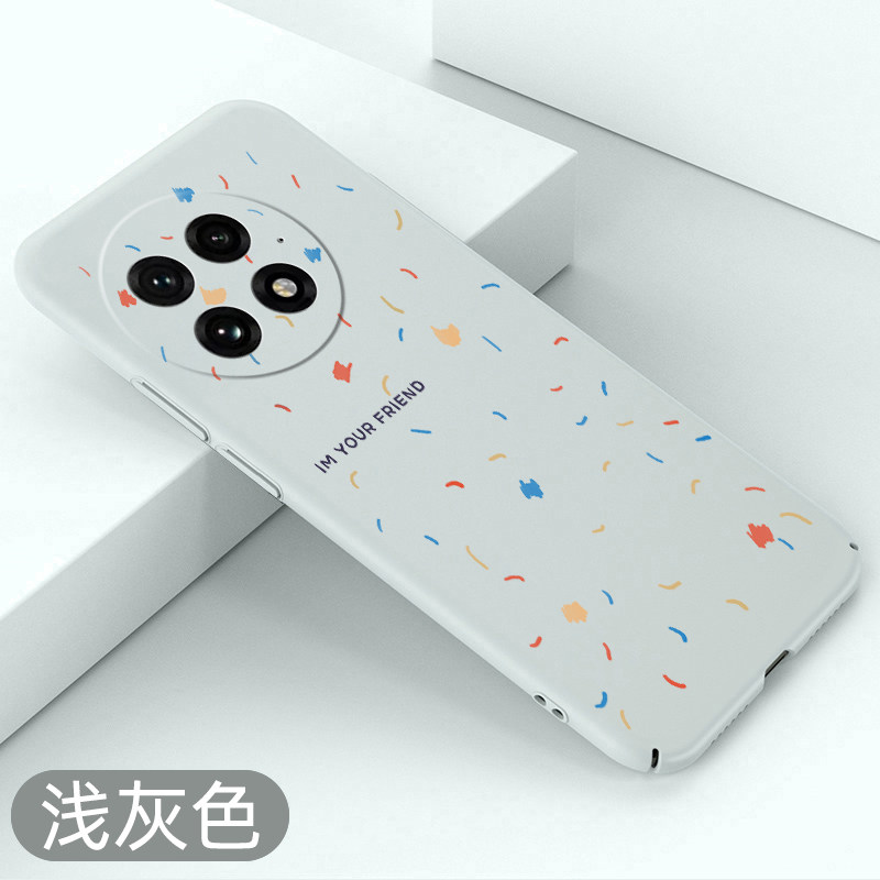 适用一加13手机壳彩色碎片OnePlus13超薄防摔1+13保护套新品全包不顶膜创意硬壳简约涂鸦裸机手感高级散热壳