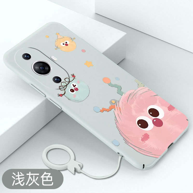 适用华为nova11手机壳粉色煤球nova11pro超薄硬壳nova11ultra全包防摔hinova11爆款新款外壳保护套高级感可爱
