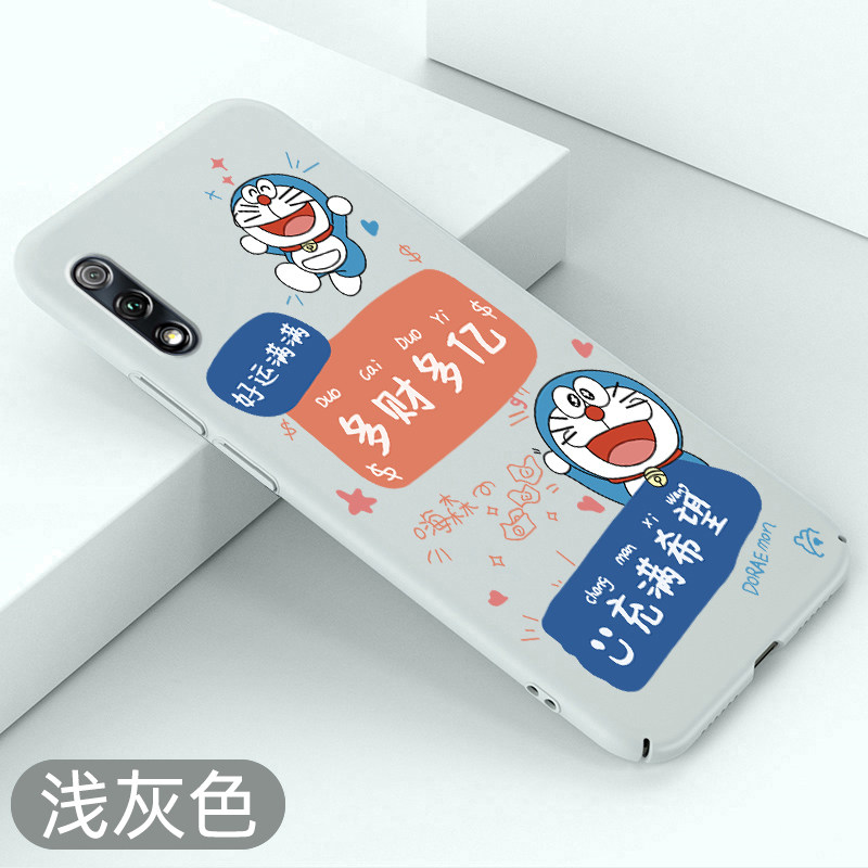 适用于华为荣耀9x手机壳哆啦A梦荣耀9xpro超薄不顶膜防摔硬壳HONOR9X卡通全包保护套新款创意磨砂散热壳可爱