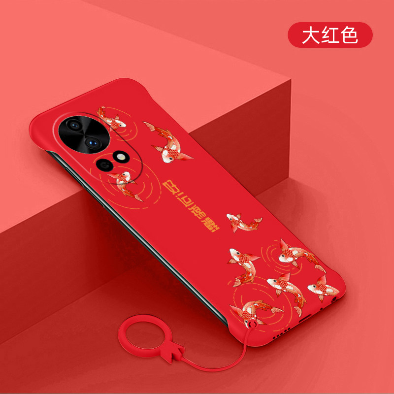 适用华为nova12手机壳好运锦鲤nova12pro超薄无边框nova12ultra防摔硬壳外壳简约国风新款保护套创意磨砂壳