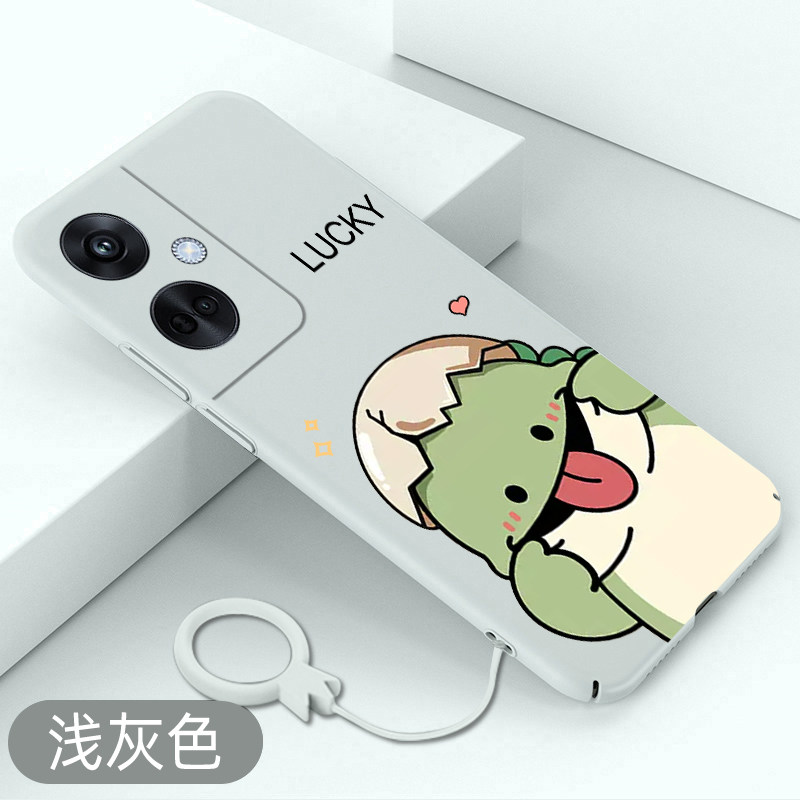 适用oppok11手机壳小恐龙k10Pro卡通硬壳k9全包防摔k7搞怪k11x可爱k10保护套k9s超薄新款裸机手感磨砂散热壳